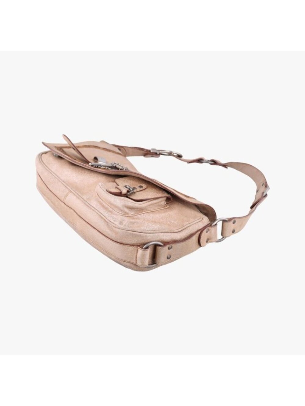 ★SOLD★ Dior Gaucho Beige Leather Messenger Bag - Picture 4 of 16